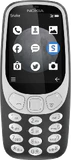 Nokia 3310 3G copertina frontale grigio