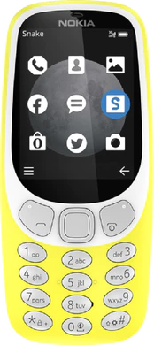 Nokia 3310 3G copertina frontale giallo