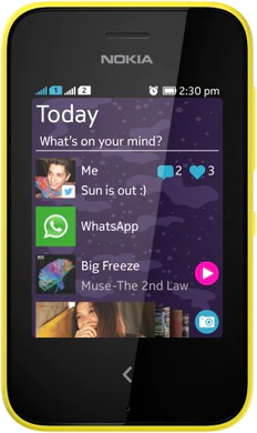 Nokia Asha 230 Dual SIM gul foran fastlane