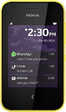 Nokia Asha 230 gelb Vorderseite lock screen