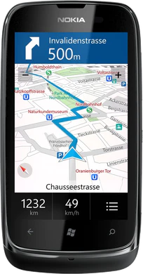 Nokia Lumia 610 nero copertina frontale