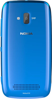 Nokia Lumia 610 ciano indietro