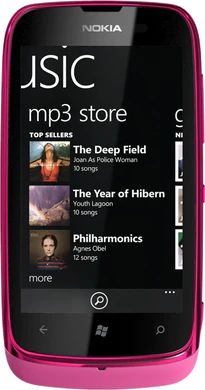 Nokia Lumia 610 magenta copertina frontale