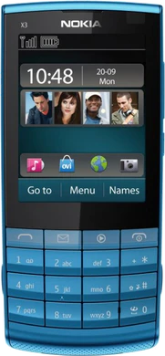 Nokia x3 touch and type front