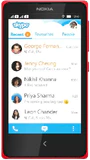 Nokia X copertina frontale rosso skype