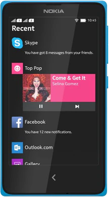 Nokia x plus etupuolella syaani fastlane