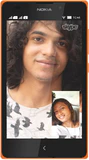 Nokia XL copertina frontale arancia skype