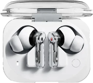 Nothing ear 3a wit case bovenkant geopend