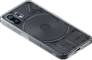 Nothing phone 2 grigio indietro lato destro in basso aslant