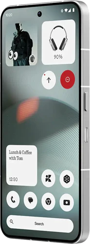 Nothing Phone 3 wit voorkant rechterzijkant
