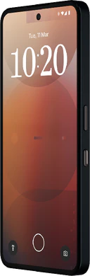 Nothing phone 3a musta etupuolella oikea puoli