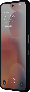 Nothing phone 3a pro zwart voorkant rechterzijkant