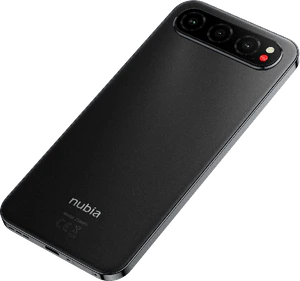 nubia Air black back left side bottom tilted ed