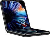 nubia Flip 2 5G zwart binnenkant half geopend