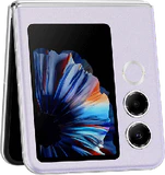 nubia Flip 2 5G paars voorkant linkerzijkant half geopend