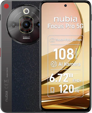 nubia Focus Pro 5G svart Översikt