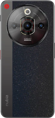 nubia Focus Pro 5G svart tillbaka