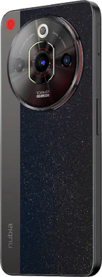 nubia Focus Pro 5G svart tillbaka vänster sida