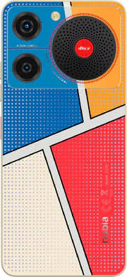 nubia Music multicolor pop art indietro