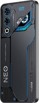 nubia Neo 3 GT 5g zwart achterkant linkerzijkant