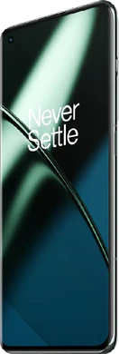 OnePlus 11 groen voorkant rechterzijkant