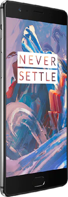 OnePlus 3 graphite voorkant linkerzijkant