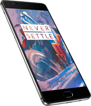 OnePlus 3 graphite voorkant linkerzijkant schuin
