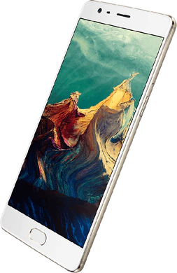 OnePlus 3 soft goud voorkant rechterzijkant