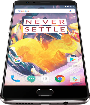 OnePlus 3T grijs voorkant onderkant
