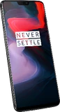 OnePlus 6 mirror negro tapa delantera lado izquierdo aslant