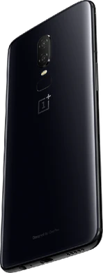 OnePlus 6 mirror negro volver lado izquierdo abajo aslant