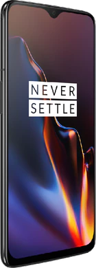 OnePlus 6T midnight svart foran venstre side