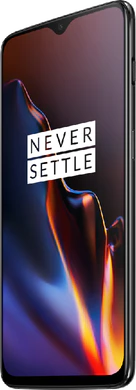 OnePlus 6T midnight svart foran høyre side