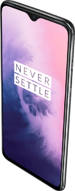 OnePlus 7 zwart voorkant bovenkant rechterzijkant