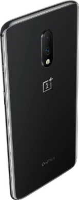 OnePlus 7 zwart achterkant rechterzijkant bovenkant