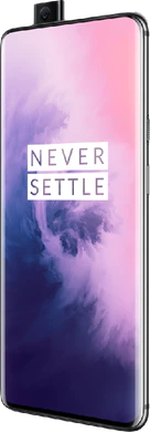 OnePlus 7 Pro musta etupuolella oikea puoli avattu