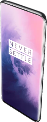 OnePlus 7 Pro musta etupuolella top oikea puoli vino