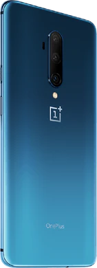 OnePlus 7T Pro blauw achterkant rechterzijkant