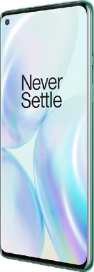 OnePlus 8 groen voorkant rechterzijkant