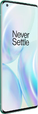 OnePlus 8 Pro groen voorkant linkerzijkant