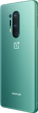 OnePlus 8 Pro groen achterkant linkerzijkant
