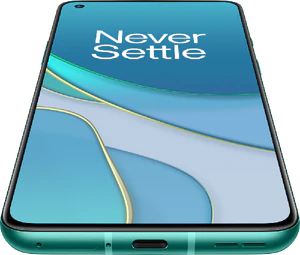 OnePlus 8T groen voorkant onderkant