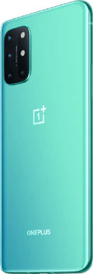 OnePlus 8T groen achterkant linkerzijkant