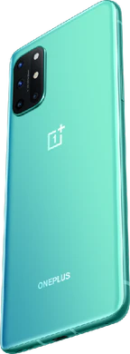 OnePlus 8T groen achterkant linkerzijkant onderkant