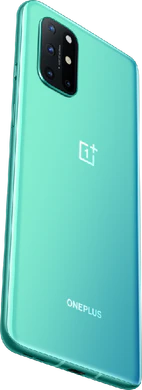 OnePlus 8T groen achterkant rechterzijkant onderkant