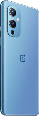 OnePlus 9 azul volver lado derecho