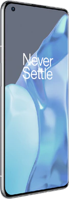 OnePlus 9 Pro sølv foran venstre side