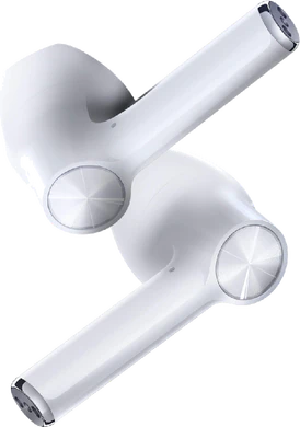 OnePlus Buds wit schuin