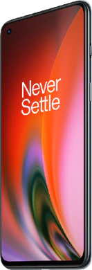 OnePlus Nord 2 gris tapa delantera lado derecho