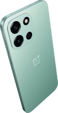 OnePlus Nord 6 green back bottom right side tilted ed